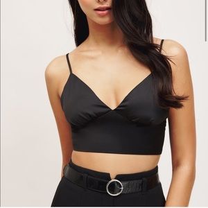 Dynamite Satin Bustier Blouse